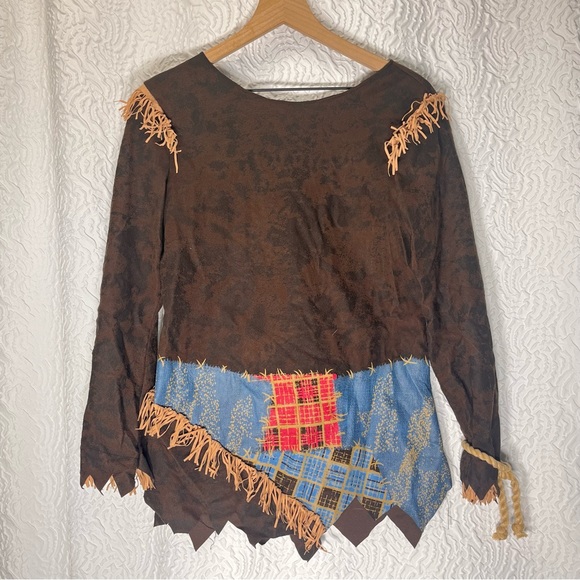 Creepy Scarecrow Child Halloween Costume, Size XL (12-14) - Picture 5 of 12